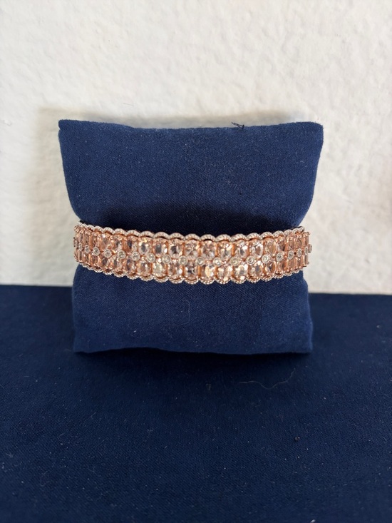 Jewelry - Rose Gold Crystal Stretch Bracelet - Women's Jewelry